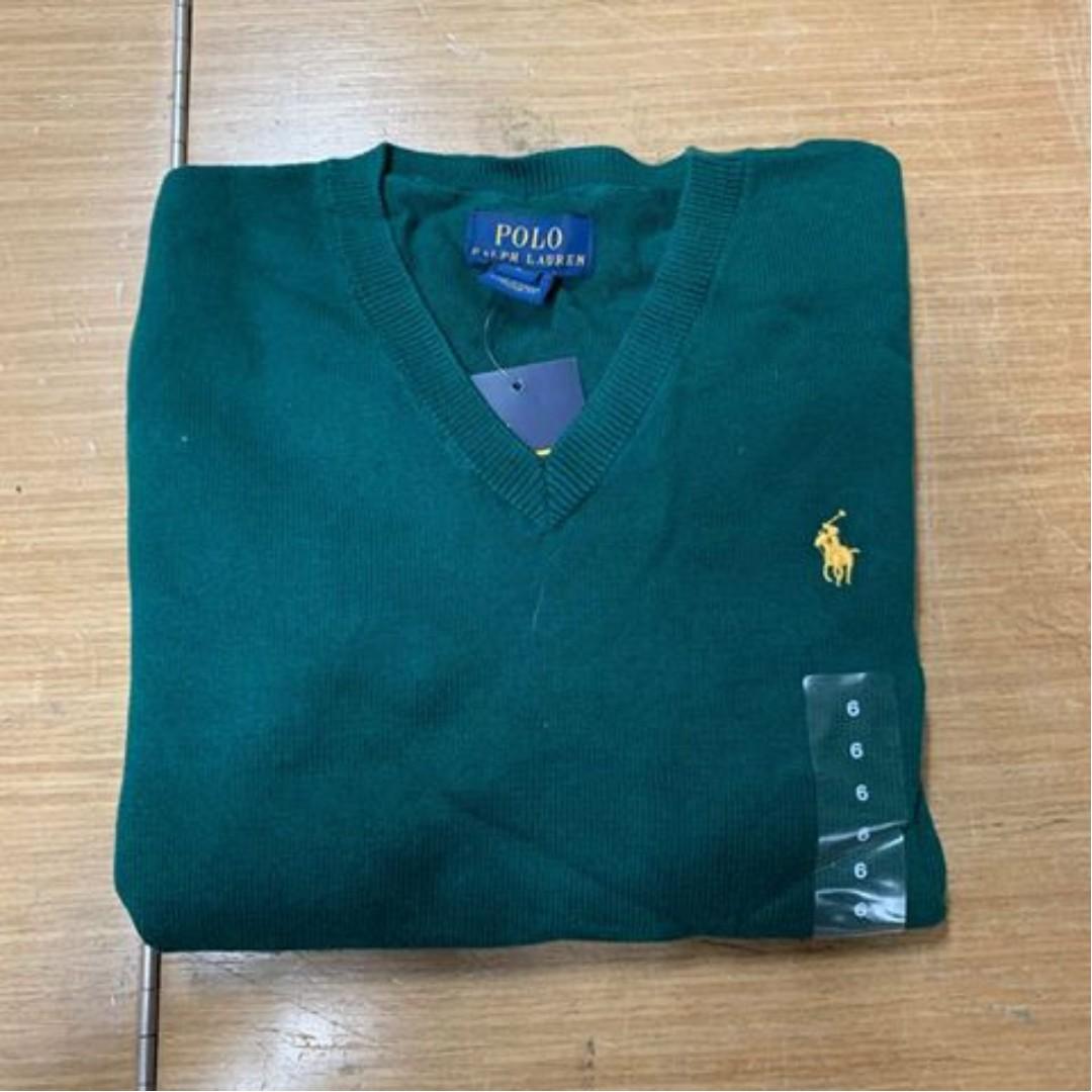Polo Ralph Lauren Elbow-Patch Green Sweater