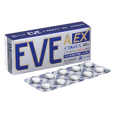 SS製藥株式會社 EVE A錠EX 劇烈生理痛．頭痛 40錠-銀金 - Sunnny SunMarket